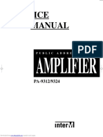 Service Manual: Amplifier