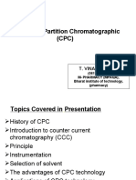 Centrifugal Partition Chromatographic (CPC) : T. Vinay Kumar