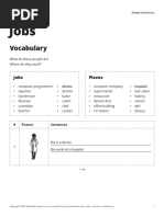 Jobs - Simple Sentences - ESL Library