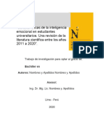 Inteligencia Emocional - Revisión Sistematica