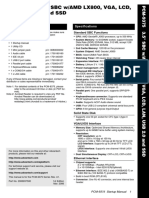 Packing List Specifications: Standard SBC Functions