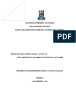 Relatório 2 - Fisica experimental 1 com graficos MOVIMENTO UNIFORMEMENTE VARIADO / PLANO INCLINADO