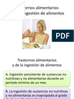 Trastornos Alimentarios y de La Ingestión de Alimentos