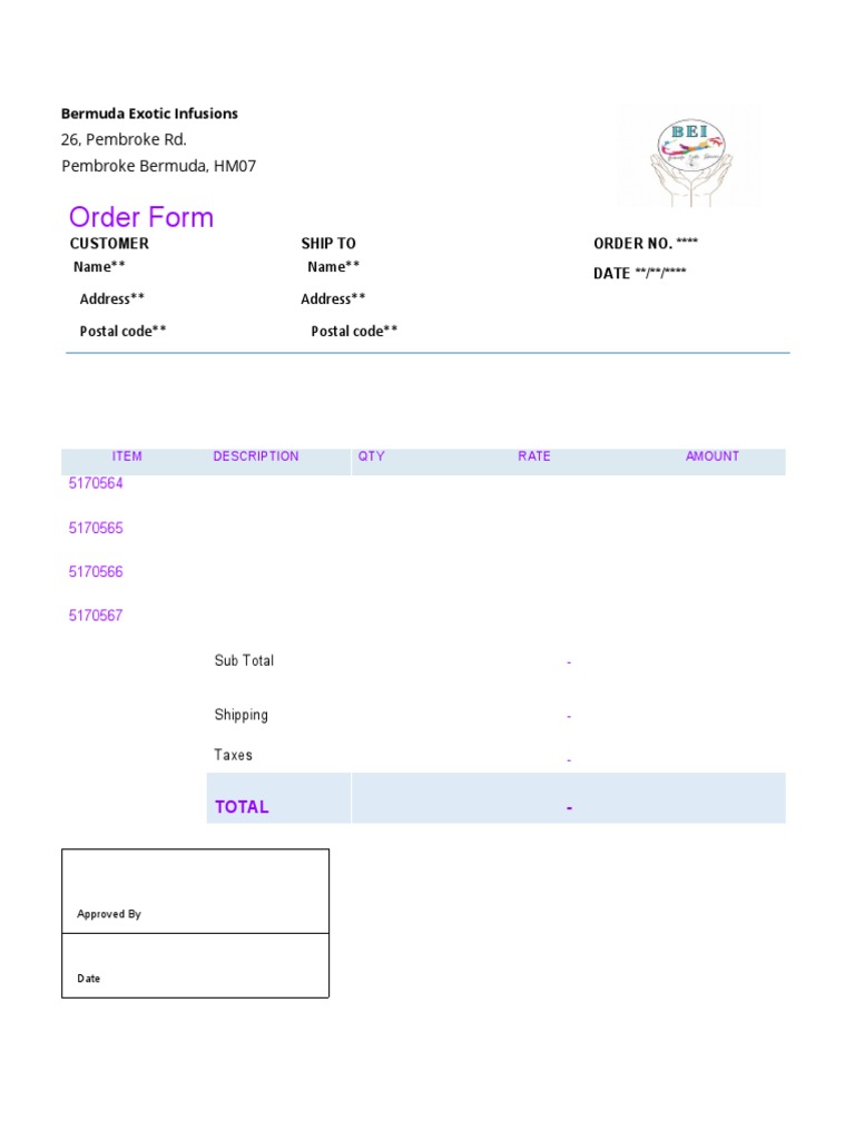 Order Form | PDF