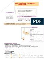 Determinante Artículo y El Adjetivo Calificativo