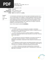 Exame - 622t Avaliação de Linguagem Oral