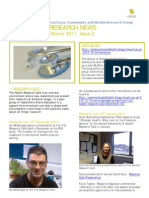 SHSC Research Newsletter Winter 2011