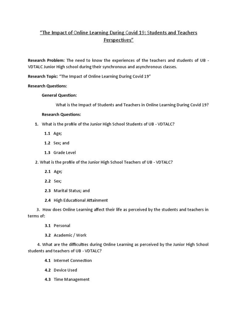 The Impact of Online Learning During Covid 19: Students and Teachers ...