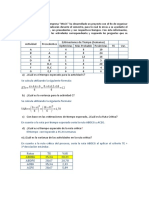 Proyecto extracción pulpa celulosa: análisis red actividades