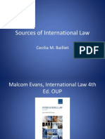Sources of International Law: Cecilia M. Bailliet
