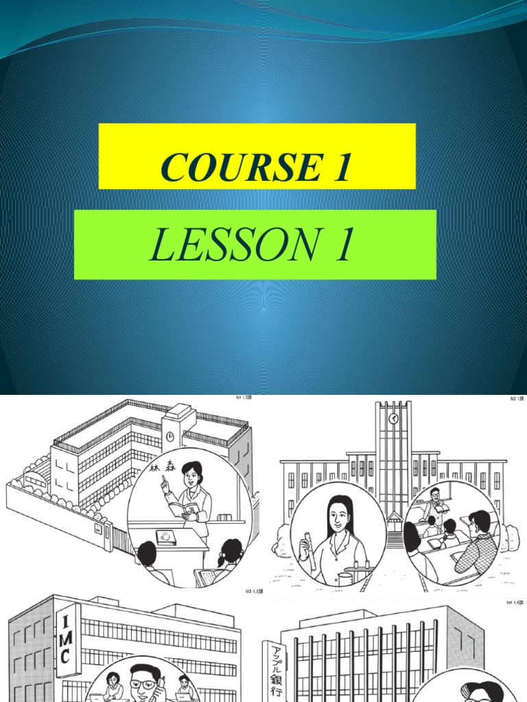 第1課 Minna No Nihongo Lesson 1 Pdf