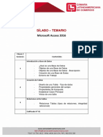 Sílabo - Microsoft Access 2016