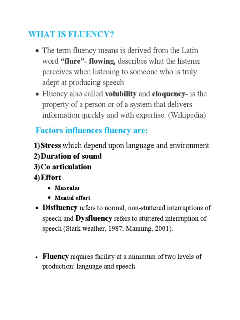 Fluency Report (Guiamalon) | PDF | Fluency | Speech