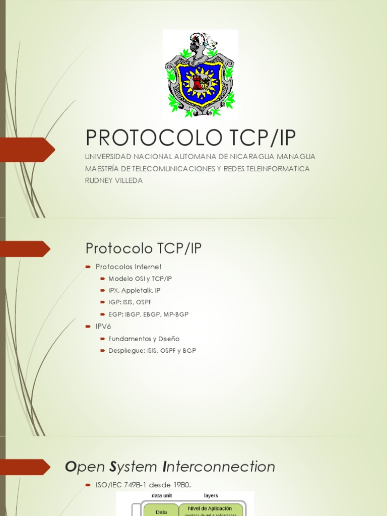 Protocolo TCP/IP y su Estructura | PDF | Protocolos de internet | Red ...