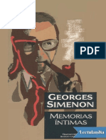 Xx81 Memorias Intimas - Georges Simenon