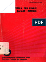 Kedudukan Dan Fungsi Bahasa Lampung