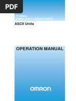 C200H ASCII Units Operation - Manual