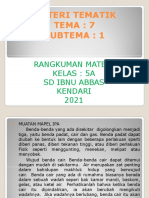 Materi Tematik Tema 7 Subtema 1