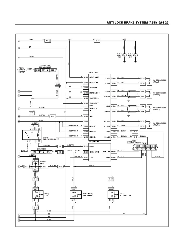 ABS System Wiring and Components Guide | PDF | Anti Lock Braking System ...