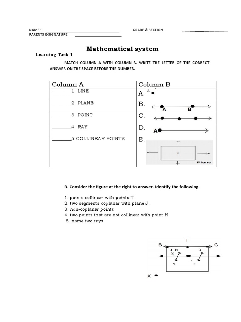 Math System Learning Task Guide | PDF