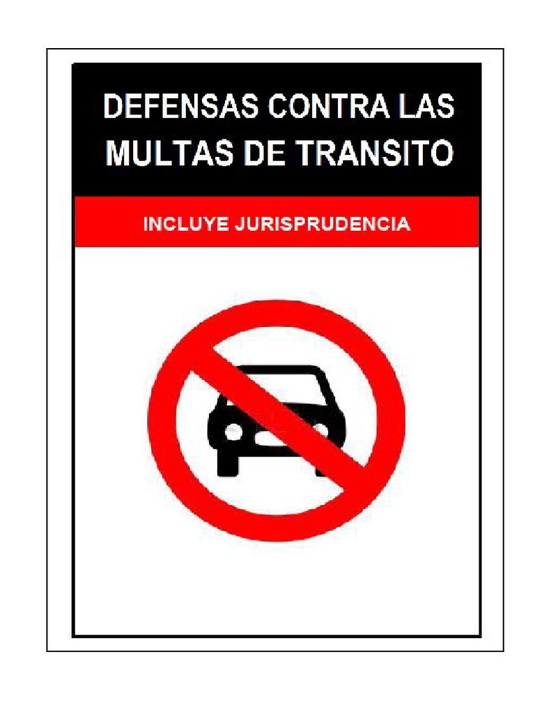 Defensas Legales contra Multas de Tránsito | PDF | Apelación | Jurisdicción