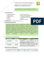 EXPERIENCIA DE APRENDIZAJE 3 TUTORIA 1° y 2° Grado