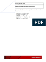 Química General 1 - Quiz Estequiometría