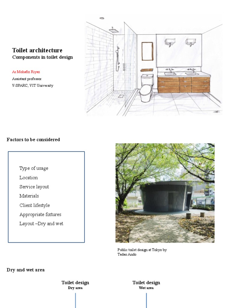Toilet Architecture Components in Toilet Design PDF