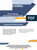 MATERI AJAR Distribusi Normal