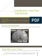 Death by Complacency: How Fear Kills Brands