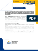 Carta de Presentacion Vesergen 08 05 2021