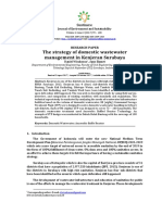 The Strategy of Domestic Wastewater Management in Kenjeran Surabaya