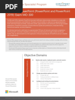 MOS PowerPoint Associate Objective Domain