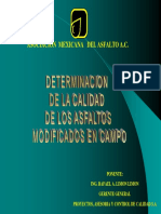 Determinación de La Calidad de Los Asfaltos Modificados