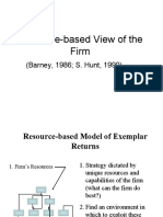 Resource-based View of the Firm