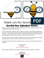 Bumble Bee Alphabet Match