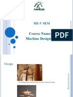 Course Name-Machine Design-1: Me-V Sem