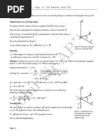 Magnetic Force On A Moving Charge