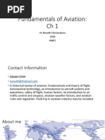 Fundamentals of Aviation: Ch1: DR Narudh Cheramakara 2020 Kmitl