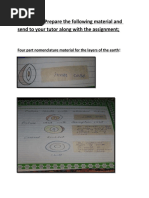 Question 2: Prepare The Following Material and Send To Your Tutor Along With The Assignment