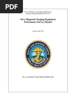 Navy Diagnostic Imaging Equipment Performance Survey Manual