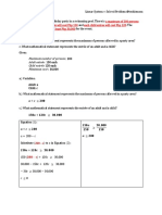 Linear System Solved Problem Real - Life Application