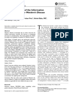 A Critical Analysis of The Information Available Online For Meniere Diseases