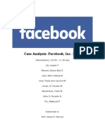 Case Analysis: Facebook, Inc. 2015