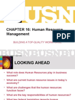 CHAPTER 16: Human Resource Management: Building A Top-Quality Workforce