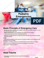 Nursing Management of Pediatric Emergencies
