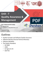 Unit - 7 Quality Assurance & Management: 2160701 Software Engineering