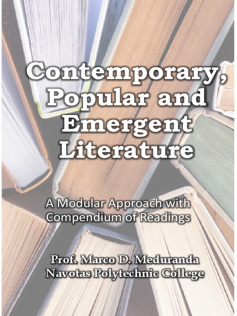 Module 1 Intro To Contemporary Literature Pdf Narration Irony