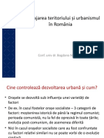 Amenajarea Teritoriului Și Urbanismul În România: Conf. Univ Dr. Bogdana Neamțu