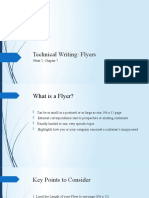 Technical Writing: Flyers: Week 7, Chapter 7